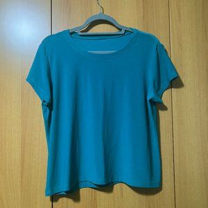 Teal Stretchy Boxy T-Shirt